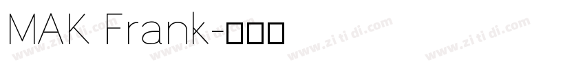 MAK Frank字体转换